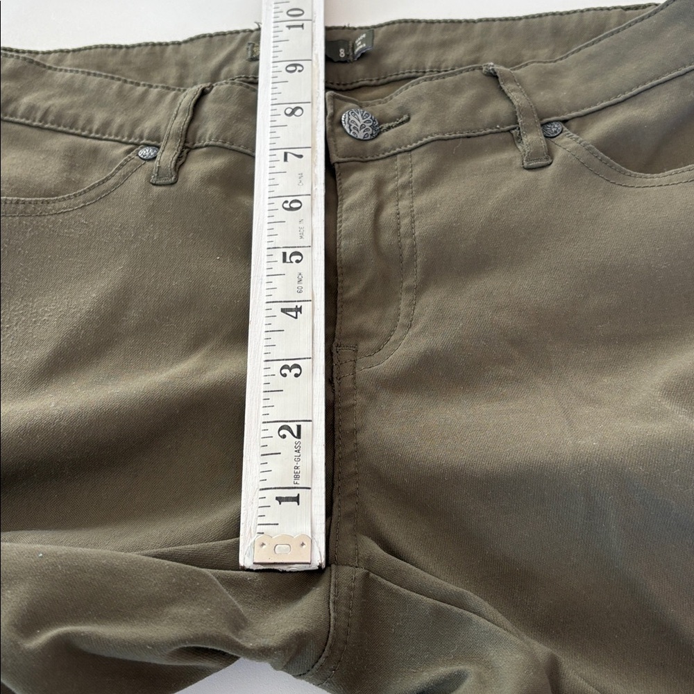 Prana Meme Cargo Pants in Olive Green Hiking Walking Outdoor Casual Size 8 - Picture 8 of 14